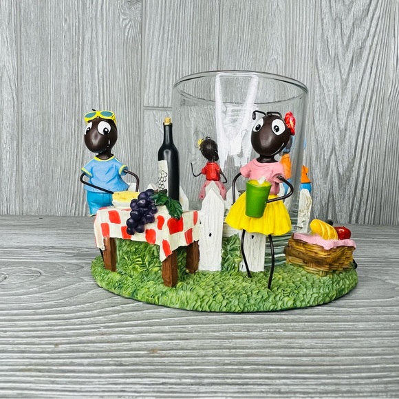 Yankee Candle Picnic Ants Jar Candle Holder spring summer decoration rare - Picture 2 of 13